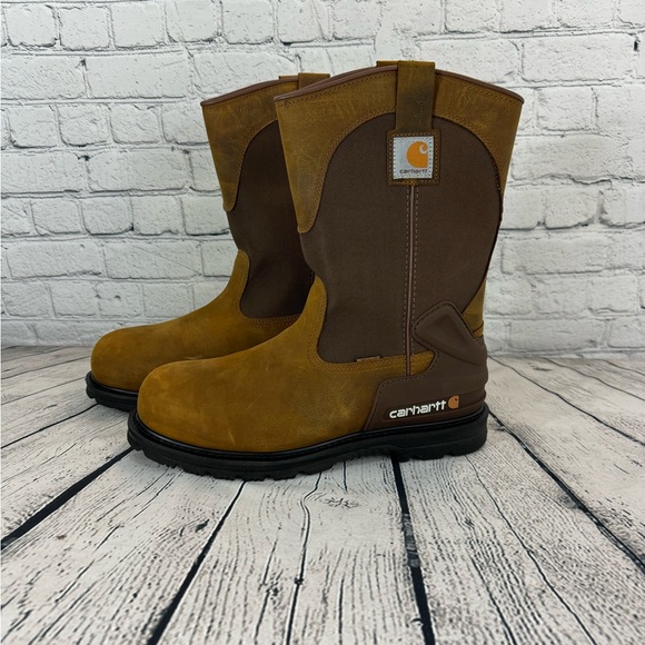 CARHARTT HERITAGE WATERPROOF 11" STEEL TOE WELLINGTON 13.0 - Picture 3 of 6